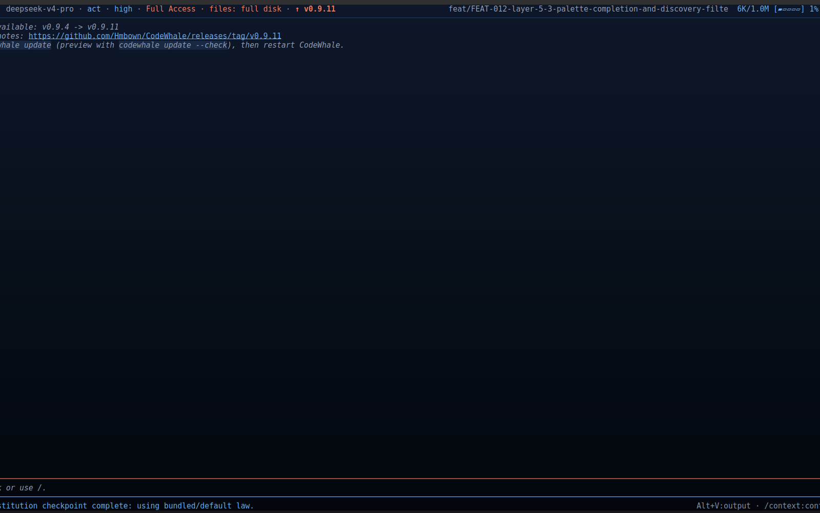 CodeWhale — open source coding agent